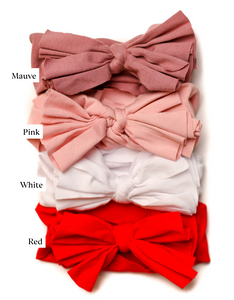 Butter Soft Non Ribbed Baby Bows