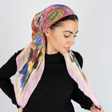 Load image into Gallery viewer, Flora Field Scarf (Square Scarf + Pretied)