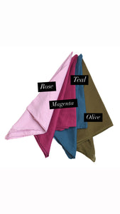 Solid Bandanas (Small Squares)