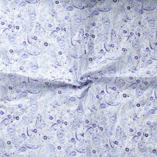 Blue + Purple Paisley Bandana