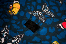 Load image into Gallery viewer, Teal Cheetah Butterfly Tichels