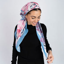 Load image into Gallery viewer, Rosewater Garden Scarf (Square Scarf + Pretied)