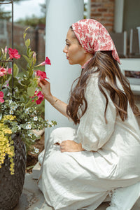Bordeux + Blush Toile Bandana