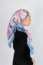 Load image into Gallery viewer, Rosewater Garden Scarf (Square Scarf + Pretied)