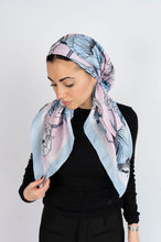 Load image into Gallery viewer, Powder Bloom Scarf (Square Scarf + Pretied)