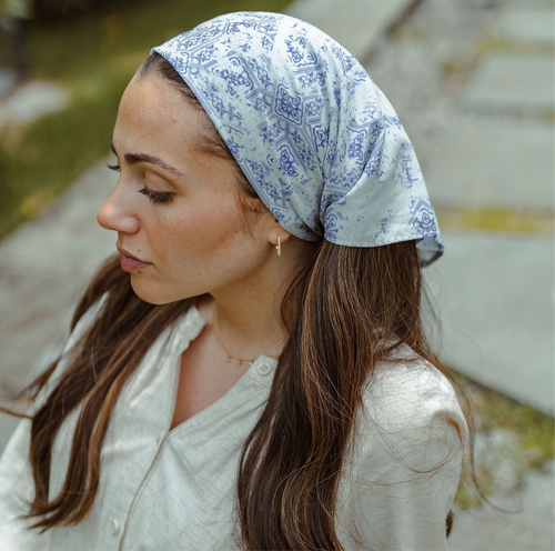 Acid Wash Tile Print- Bandana
