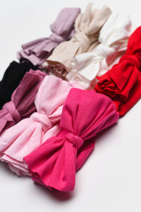 Butter Soft Non Ribbed Baby Bows