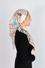 Load image into Gallery viewer, Riviera Sketch Scarf (Square Scarf + Pretied)
