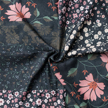 Load image into Gallery viewer, Floral Patchwork Tichel (Square, Square w/ non visible grip, Pretied w/ grip)