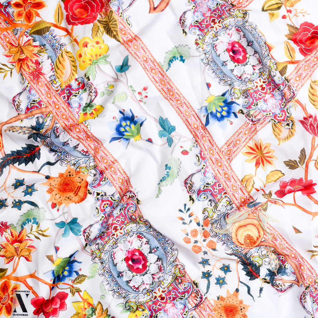 Scarf Printed Tichels (Square, Square w/ hidden grip, Pretied w/ grip, 2 in 1 Pretied w/ grip)