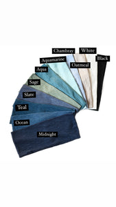Distressed Ribbed Headbands (Standard Width)