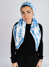 Load image into Gallery viewer, Santorini Sun Scarf (Square Scarf + Pretied)