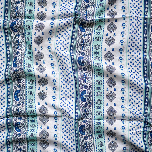 Blue/Mint Ribbon Tichel (Square, Square w/ non visible grip, Pretied w/ grip, 2 in 1 Pretied w/ grip)