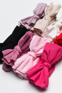 Butter Soft Non Ribbed Baby Bows