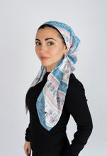 Load image into Gallery viewer, French Stripe Scarf (Square Scarf + Pretied)