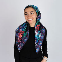 Load image into Gallery viewer, Imperial Bloom Scarf (Square Scarf + Pretied)