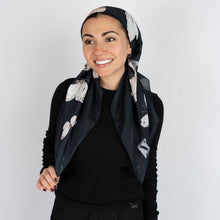 Load image into Gallery viewer, Ivory Flight Scarf (Square Scarf + Pretied)