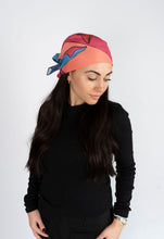 Load image into Gallery viewer, Electric Bloom Scarf (Square Scarf + Pretied)