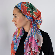 Load image into Gallery viewer, Amalfi Market Scarf (Square Scarf + Pretied)