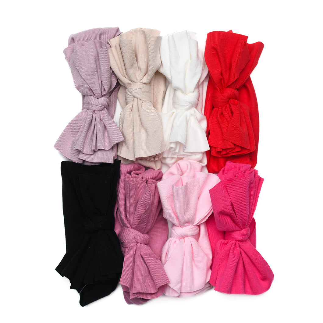Butter Soft Non Ribbed Baby Bows