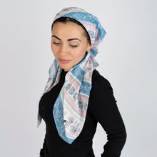 Load image into Gallery viewer, French Stripe Scarf (Square Scarf + Pretied)