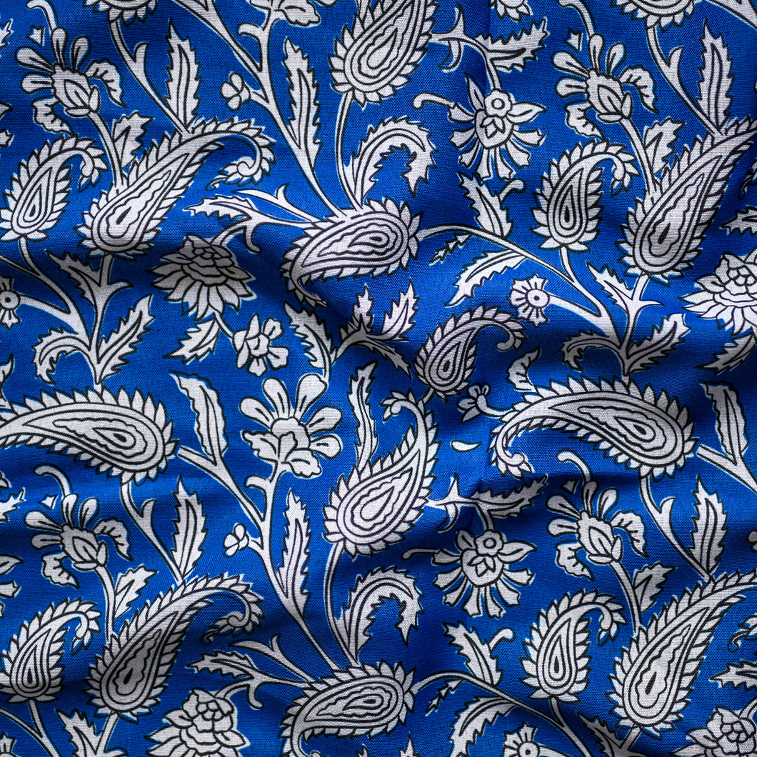 Cobalt Paisley Tichel (Square, Square w/ non visible grip,Pretied w/ grip, 2 in 1 Pretied w/ grip)