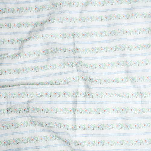 Stripe Floral Motif Bandana