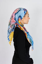 Load image into Gallery viewer, Citrus Stamp Scarf (Square Scarf + Pretied)