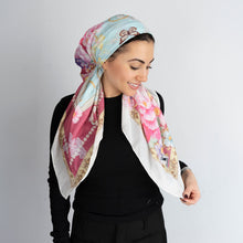 Load image into Gallery viewer, Blush Versailles Scarf (Square Scarf + Pretied)