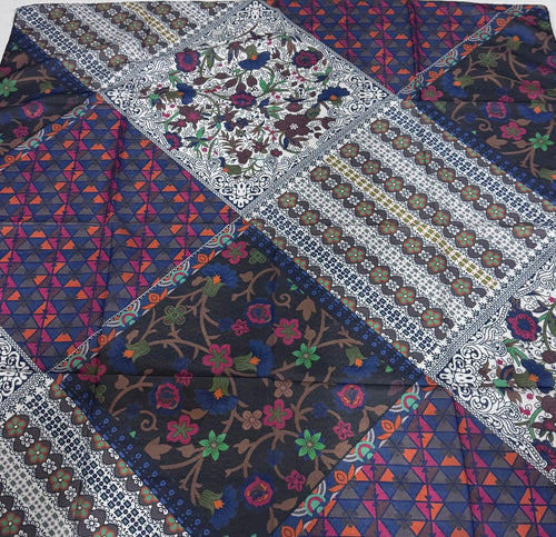 Winter Spanish Tile Tichel (Square, Square w/ non visible grip, Pretied w/ grip) PREORDER