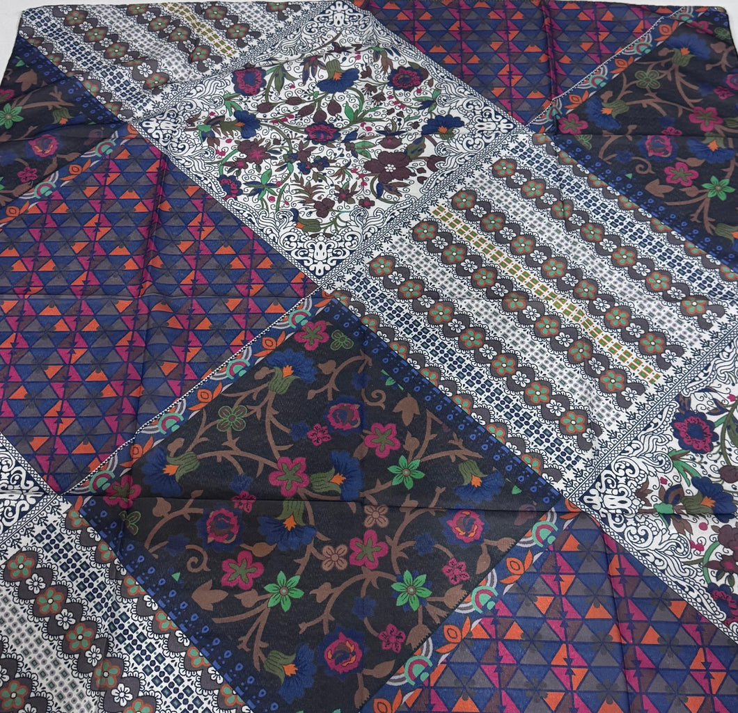 Winter Spanish Tile Tichel (Square, Square w/ non visible grip, Pretied w/ grip) PREORDER