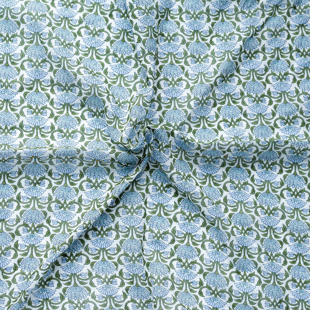 Periwinkle Floral Bandana