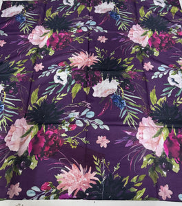 Burgundy Garden Tichel (Square, Square w/ non visible grip, Pretied w/ grip) PREORDER
