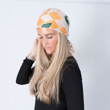 Load image into Gallery viewer, Portofino Picnic Headscarf (Square, Square w/ non visible grip, Pretied w/ grip, open back Pretied w/ grip)