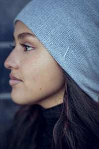 The Cashmere Ribbed Beanie