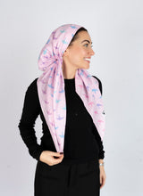 Load image into Gallery viewer, Rosé Sky Scarf (Square Scarf + Pretied)