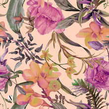 Load image into Gallery viewer, Orchid Oasis Headscarf (Square, Square w/ non visible grip, Pretied w/ grip, open back Pretied w/ grip)