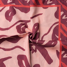 Load image into Gallery viewer, Burgundy Floral Tichel (Square, Square w/ non visible grip, Pretied w/ grip)