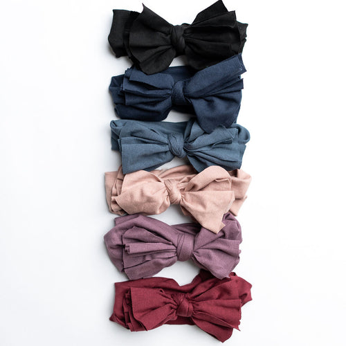 Butter Soft Non Ribbed Baby Bow Headbands FW26