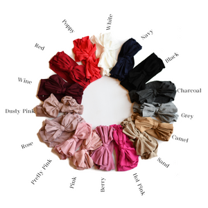 Butter Soft Ribbed Baby Bow Headbands