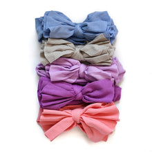 Load image into Gallery viewer, Butter Soft Ribbed Baby Bow Headbands
